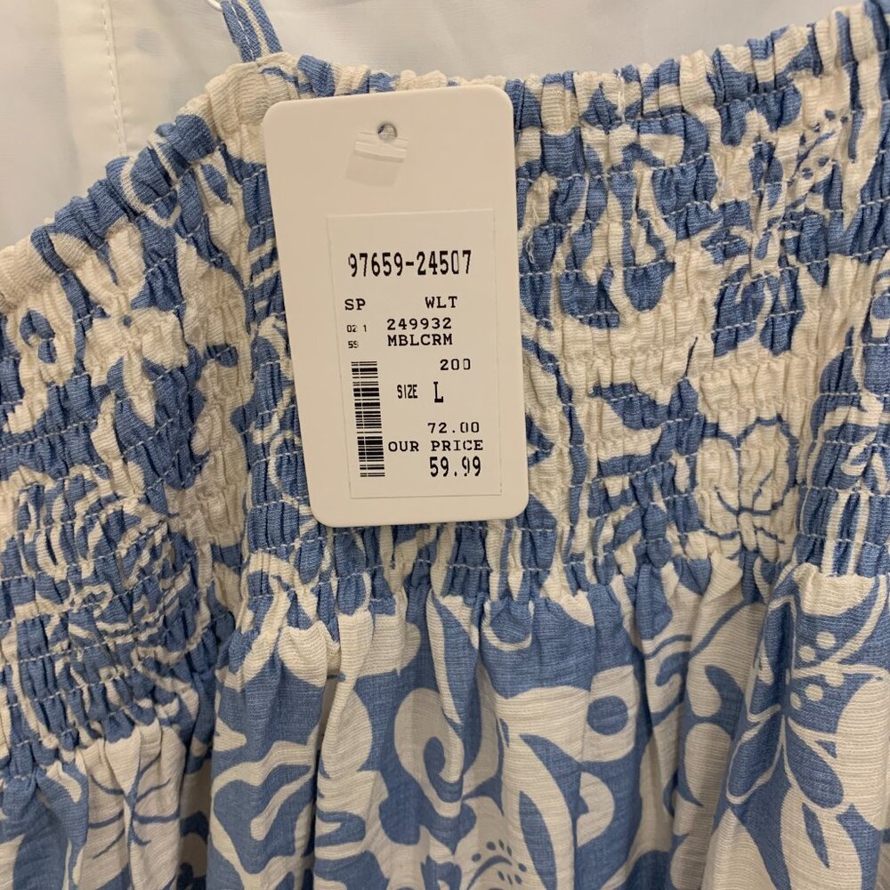 Blue & White Floral Tiered Sundress - NWT - Picture 4 of 4